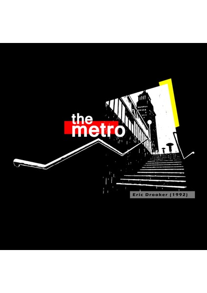 The Metro Desen Baskılı Bisiklet Yaka 100% Pamuklu Tişört Siyah modelleri
