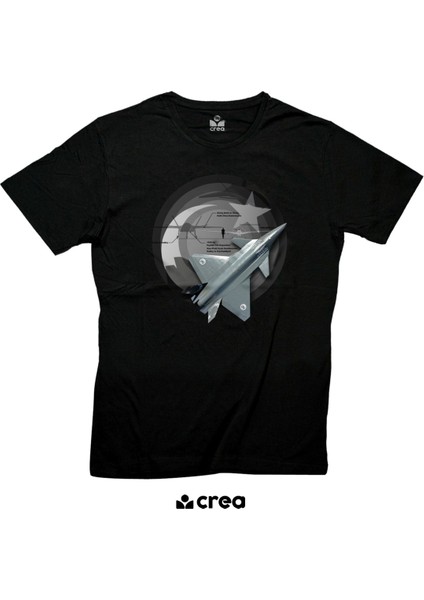 Kızıl Elma Trend Tasarım Baskılı Bisiklet Yaka 100% Pamuklu Tişört Siyah fiyatları