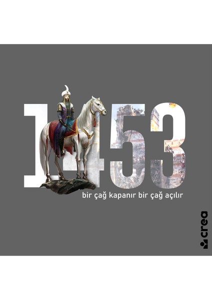 1453 Fatih Sultan Mehmet Baskılı Bisiklet Yaka 100% Pamuklu Tişört Antrasit