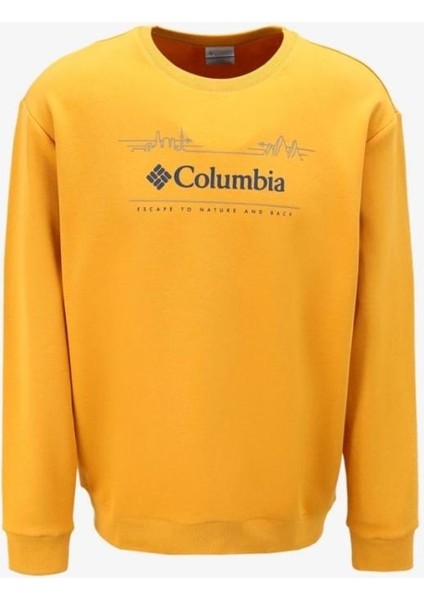 Csc M Nature And Back Crew Erkek Sarı Sweatshirt CS0329-756