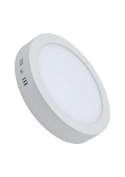 ASM-1018 LED Panel 18 Watt Sıva Üstü Yuvarlak Beyaz