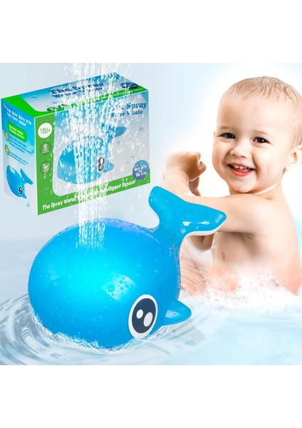 Bebek Banyo Oyuncakları, Çift Su Geçirmez Yürüyor Banyo Oyuncakları, Otomatik Yüksek Yağmurlama Küvet Oyuncakları, Indüksiyonlu Işıklı Banyo Oyuncakları, Dayanıklı Balina Banyo Oyu (Yurt Dışından)