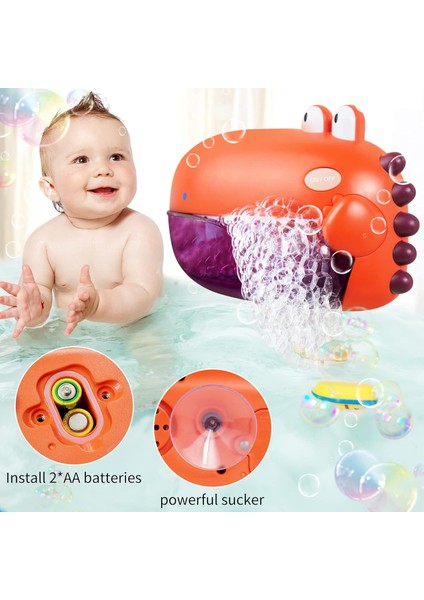 Dinozor Banyo Oyuncakları, Bebek Küveti Için Bebek Banyo Oyuncakları, Küçük Çocuk Banyo Oyuncakları Otomatik Baloncuk Makinesi, 12 Çocuk Şarkısı Çalar, Banyo Oyuncakları, 18 Ay ve (Yurt Dışından)