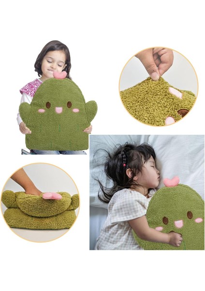 Sevimli Hayalet Peluş Yastık, Yumuşak Yeşil Kaktüs Hayalet Doldurulmuş Hayvanlar Peluşlar Kawaii Bebek Oyuncak Kız Erkek Doğum Günü Cadılar Bayramı Noel Için Komik Oda Dekor Hediye (Yurt Dışından) modelleri