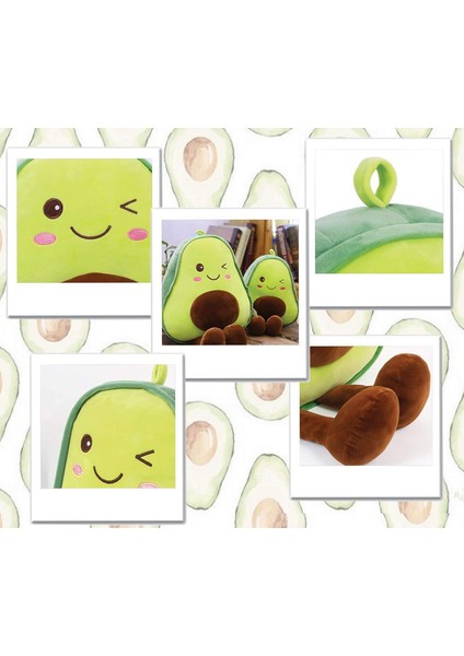 Avokado Doldurulmuş Hayvan Snuggly Peluşlar Meyve Yumuşak Peluş Oyuncak Sarılma Yastık, Sevimli Karikatür Peluş Avokado Kawaii Gıda Şekilli Meyve Yastık Doğum Günü, Sevgililer Günü (Yurt Dışından)