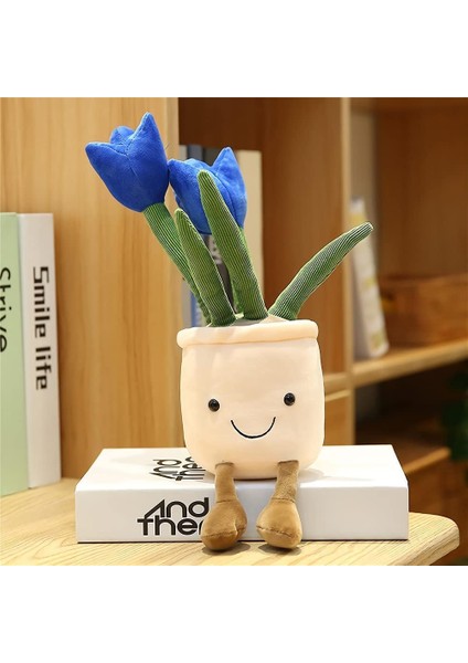 Lale Peluş Oyuncak, 13,7" Çiçek Peluş, Çiçek Yastık, Sevimli Peluşlar, Sevimli Yastıklar, Bitki Peluş, Bitki Yastık, Doğa Odası Dekoru, Yaprak Yastık, Komik Doldurulmuş Hayvan, Etl (Yurt Dışından)