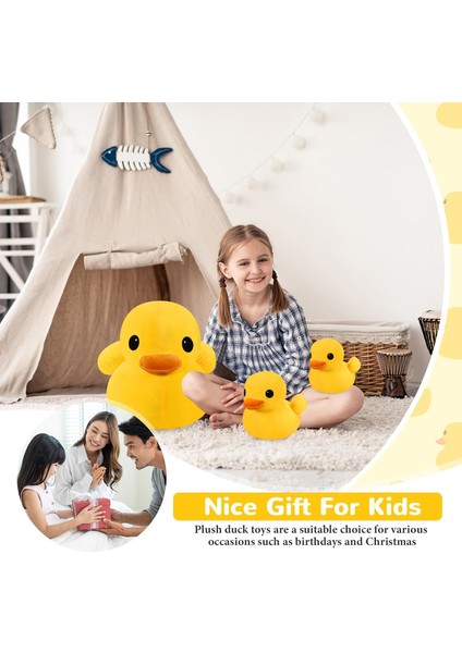 Adet Dev Peluş Sarı Ördek Yumuşak Doldurulmuş Hayvan Oyuncak Ördek Dolması Peluş Yastık Hayvan Bebekler Sarılabilir Ördek Playset Oyuncak Erkek Kız Doğum Günü Hediyesi Parti Kanepe (Yurt Dışından) fırsatları