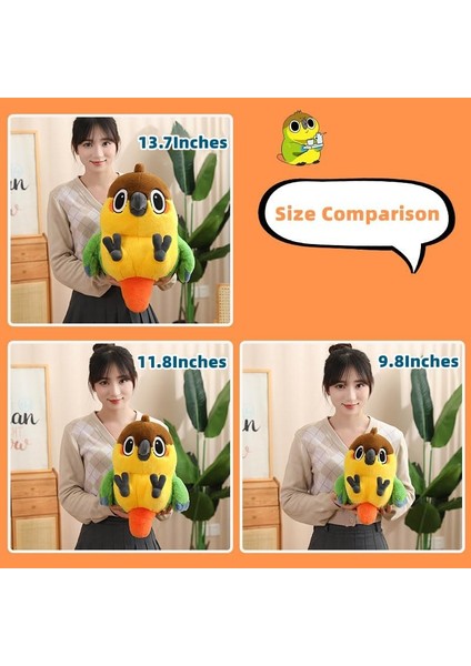 Yeşil Kuş Peluş Oyuncaklar ile Sarı, Süper Yumuşak Kuşlar Doldurulmuş Hayvan Sarılma Yastığı, Erkek Kız Çocuklar Için Sevimli Kuş Peluş Noel Doğum Günü Hediyeleri (Kuş Bakıcı, 11,8 (Yurt Dışından)