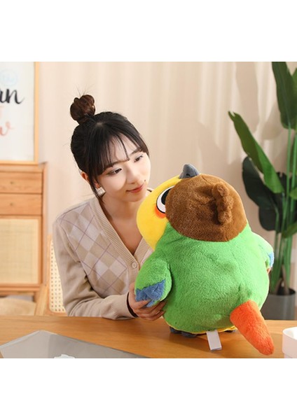 Yeşil Kuş Peluş Oyuncaklar ile Sarı, Süper Yumuşak Kuşlar Doldurulmuş Hayvan Sarılma Yastığı, Erkek Kız Çocuklar Için Sevimli Kuş Peluş Noel Doğum Günü Hediyeleri (Kuş Bakıcı, 11,8 (Yurt Dışından)