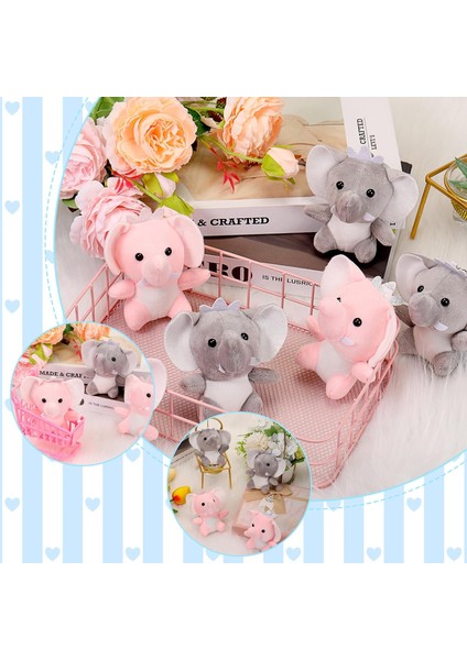 24 Adet Mini Fil At Doldurulmuş Hayvanlar 3.1 Inç Sevimli Fil At Peluş Oyuncaklar Bebek Bebek Duş Erkek Kız Temalı Doğum Günü Partisi Hediyeleri Için Doldurulmuş Fil Oyuncak (Fil, (Yurt Dışından)