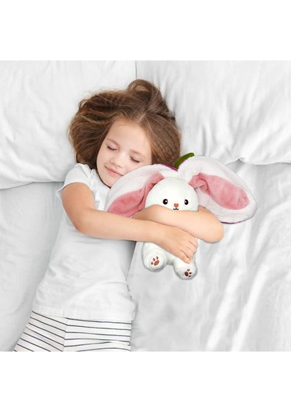 Tavşan Doldurulmuş Hayvan, Çilek Çift Taraflı Sarılın Tavşan Peluş Bebek Fermuarlı Sevimli Yumuşak Tavşan Oyuncakları Yastık Çocuklar ve Yetişkinler Için Paskalya Tavşanları Peluş (Yurt Dışından) fiyatları