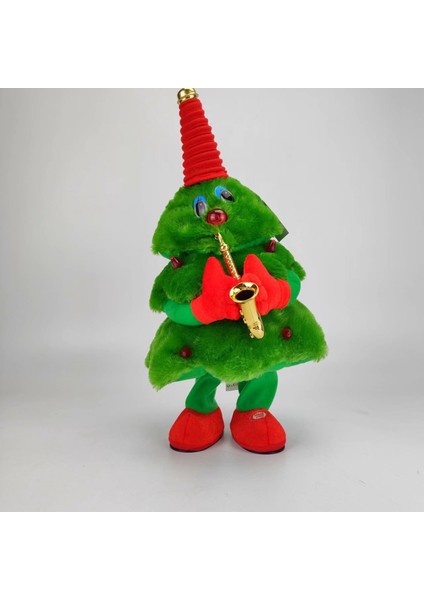 Şarkı Söyleyen ve Dans Eden Noel Ağacı, Elektrikli Sallanan Noel Ağacı Peluş Oyuncak, Şarkı Söyleyen Noel Ağacı, Noel Ağacı Oyuncak, Noel Dekorasyonu, Kız ve Erkek Çocuklar Için (# (Yurt Dışından)