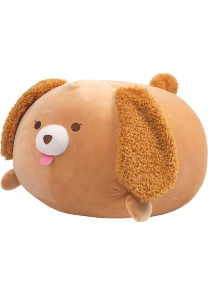 Kahverengi Köpek Peluş Yastık Köpek Dolması Hayvan Snuggly Yastık Sevimli Köpek Yavrusu Peluş Oyuncak Snuggle Buddy Plushie Çocuklar Erkekler Kızlar Için Kawaii Yumuşak Sarılma Yas (Yurt Dışından)