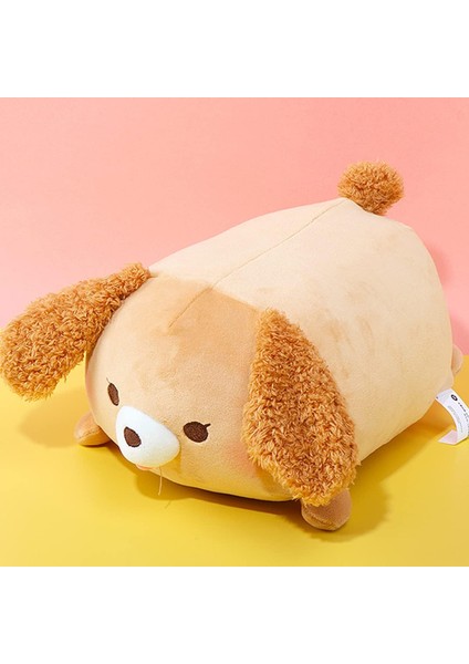 Kahverengi Köpek Peluş Yastık Köpek Dolması Hayvan Snuggly Yastık Sevimli Köpek Yavrusu Peluş Oyuncak Snuggle Buddy Plushie Çocuklar Erkekler Kızlar Için Kawaii Yumuşak Sarılma Yas (Yurt Dışından)