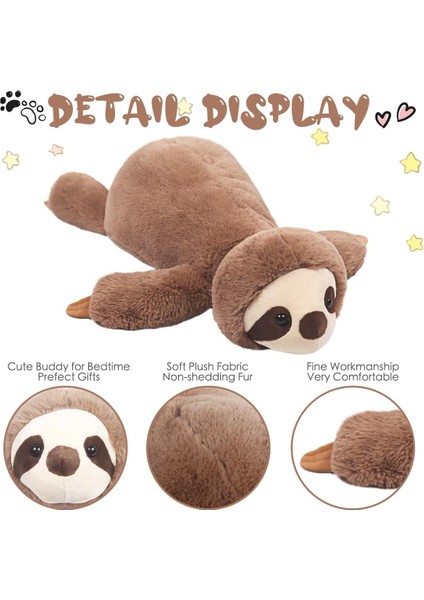 Yumuşak Tembellik Doldurulmuş Hayvanlar: 23.6in Koala Peluş Sevimli Vücut Yastık Kucaklama Uyku Peluş Kabarık Vahşi Hayvan Oyuncaklar Sandalye Dekor Peluş Bebek Çocuklar Için Hediy (Yurt Dışından)