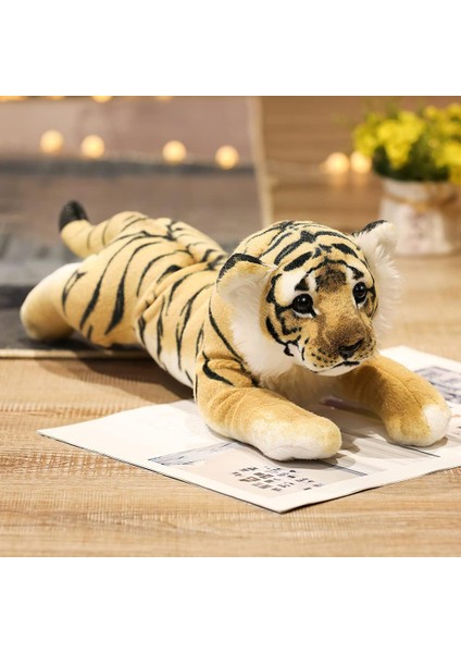 Kaplan Doldurulmuş Hayvanlar, 16 "doldurulmuş Kaplan Hayvanı Peluş Oyuncaklar Safari Sevimli Gerçekçi Kaplan Peluş Hediyeler Çocuklar Için Erkek Kız Yumuşak Yastık Orman Doğum Günü (Yurt Dışından)