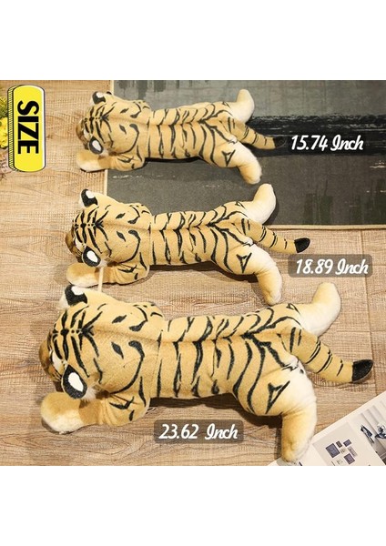 Kaplan Doldurulmuş Hayvanlar, 16 "doldurulmuş Kaplan Hayvanı Peluş Oyuncaklar Safari Sevimli Gerçekçi Kaplan Peluş Hediyeler Çocuklar Için Erkek Kız Yumuşak Yastık Orman Doğum Günü (Yurt Dışından)