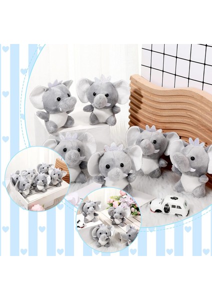 24 Adet Mini Fil Doldurulmuş Hayvanlar 3.1 Inç Sevimli Fil Peluş Oyuncaklar Bebek Doldurulmuş Fil Oyuncak Bebek Duş Için Erkek Kız Fil Temalı Doğum Günü Partisi Hediyeler Yatak Oda (Yurt Dışından) fırsatları