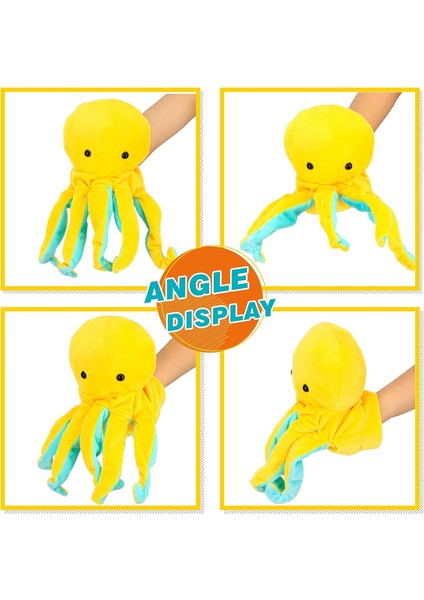 Peluş Ahtapot El Kukla Okyanus Doldurulmuş Hayvan Interaktif Oyuncak Rol Oynamak Için Okul Öncesi Hikaye Anlatımı Öğretim Doğum Günü Noel'de Çocuklar Erkekler Kızlar Için Hediye Oy (Yurt Dışından)