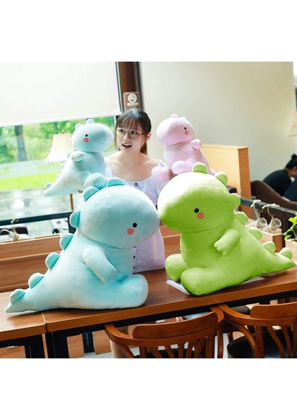 Sevimli Dinozor Peluş Oyuncaklar, Şişman Dinozor Doldurulmuş Hayvanlar Oyuncak Bebekler, Yumuşak Peluş Doldurulmuş Hayvan Dino Peluş, Çocuk Kız Erkek Yeşil 20 Inç Için Doğum Günü H (Yurt Dışından)
