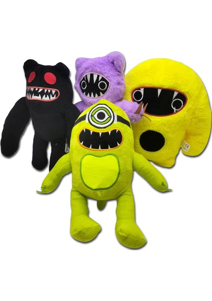 Joy-Ville Peluş, Korku Oyunu Joy-Ville Peluş Bebek Figürü 4 Karakter Içerir Joy-Ville Wooly Bully/isimsiz Kedi/bouncy Dino/isimsiz Canavar Çocuklar Hayranları Yetişkinler Için Kole (Yurt Dışından)
