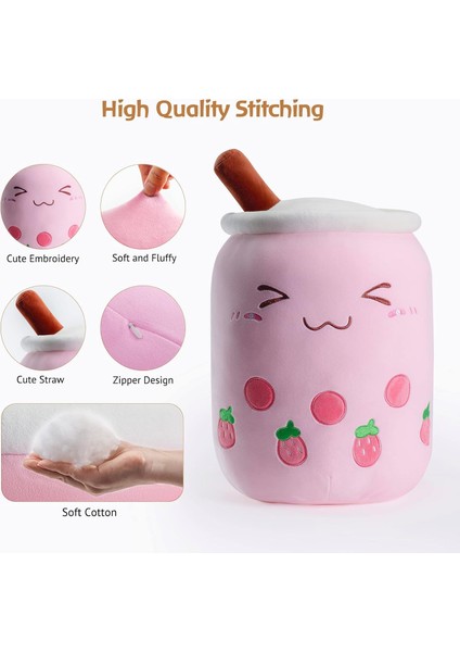 Sevimli Boba Dolması Peluş Kawaii Kabarcık Çay Peluş Yumuşak Yastık Karikatür Süt Çay Bardağı Yastık Gıda Peluş Sarılma Peluş Oyuncaklar Erkekler Kızlar Için Noel Doğum Günü Hediye (Yurt Dışından) fırsatları