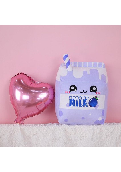 Sevimli Yaban Mersini Süt Peluş Yastık Meyve Dolması Hayvan Oyuncaklar Kawaii Peluş Karikatür Yumuşak Bebek Ev Sarılma Hediyeler Çocuklar Için Mor 9.8 Inç (Yurt Dışından)