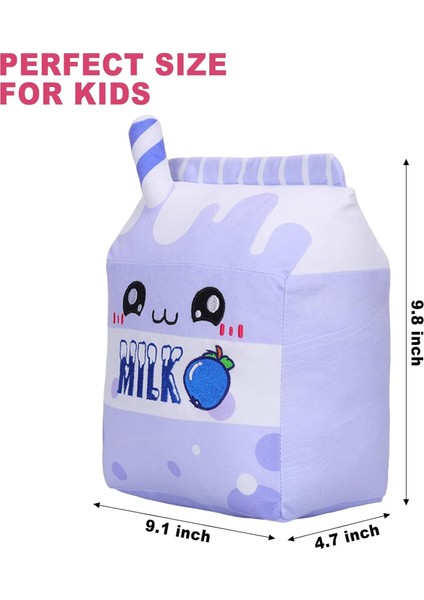 Sevimli Yaban Mersini Süt Peluş Yastık Meyve Dolması Hayvan Oyuncaklar Kawaii Peluş Karikatür Yumuşak Bebek Ev Sarılma Hediyeler Çocuklar Için Mor 9.8 Inç (Yurt Dışından)