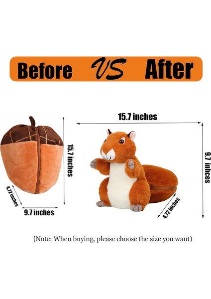 Sincap Doldurulmuş Hayvan, Fermuarlı Geri Dönüşümlü Sincap Çam Kozalağı Peluş Bebek Sevimli Yumuşak Squirreltoys Çocuklar ve Yetişkinler Için Paskalya Hediyeleri Yastık Dekorasyonu (Yurt Dışından) fiyatları
