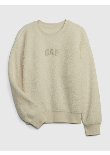 Erkek Çocuk Logo Sherpa Sweatshirt