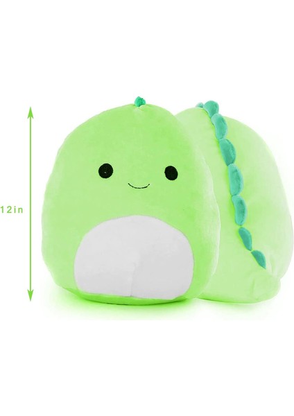 1pc Sevimli Dinozor Peluş Oyuncak, 12 Inç Dinozor Doldurulmuş Hayvanlar, Pamuklu Peluş Bebek Ev Dekorasyonu Için Yumuşak Bel Sırtı Yastık Yastık, Çocuklar Için Noel Doğum Günü Hedi (Yurt Dışından)