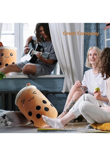 Sevimli Boba Dolması Peluş Kawaii Kabarcık Çay Peluş Yumuşak Yastık Karikatür Süt Çay Bardağı Yastık Gıda Peluş Sarılma Peluş Oyuncaklar Erkekler Kızlar Için Noel Doğum Günü Hediye (Yurt Dışından) modelleri