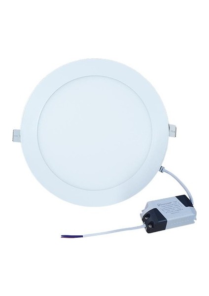 Borled 12W Günışığı Slim LED Panel 3000K Yuvarlak Alüminyum Kasa BL-S1-2010