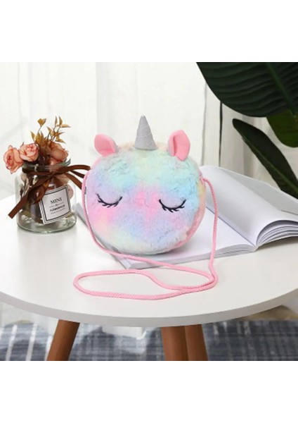 Çocuk Kız Omuzdan Askili Çanta Unicorn Hayvanlar Messenger Çanta Çocuklar Tuşları Bozuk Para Cüzdanı Sevimli Prenses Cüzdan Sevgililer Günü Hediyeleri (Yurt Dışından)