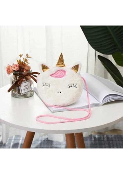 Çocuk Kız Omuzdan Askili Çanta Unicorn Hayvanlar Messenger Çanta Çocuklar Tuşları Bozuk Para Cüzdanı Sevimli Prenses Cüzdan Sevgililer Günü Hediyeleri (Yurt Dışından)