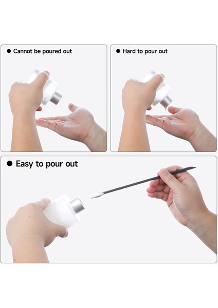 Adet Silikon Spatula Seti Mini Kavanoz Kazıyıcı Küçük Silikon Spatula Makyaj Spatula Mini Spatula Losyon Karıştırıcı Gıda Şişelerinden Alın Güzellik Ürünleri (Mizaç Renkleri) (Yurt Dışından)