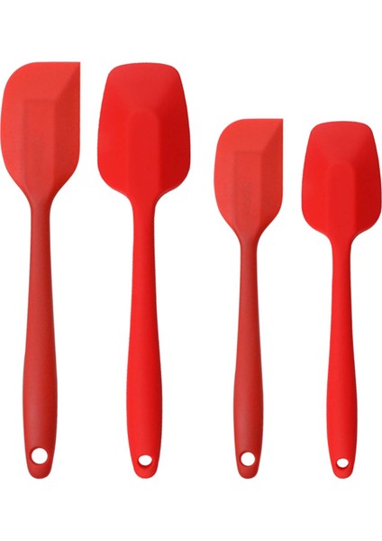 Silikon Spatula Seti, Kauçuk Kaşık Spatula Isıya Dayanıklı Kaşık Tek Parça Tasarım Dikişsiz Spatula Yapışmaz Kazıyıcılar Pişirme Karıştırma Aleti (Kırmızı) (Yurt Dışından) fiyatları