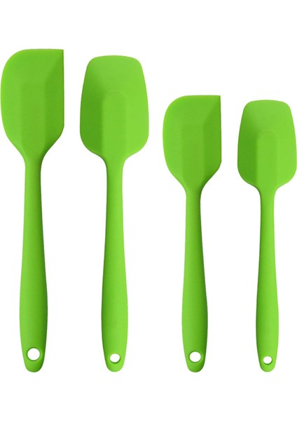 Silikon Spatula Seti, Kauçuk Kaşık Spatula Isıya Dayanıklı Kaşık Tek Parça Tasarım Dikişsiz Spatula Yapışmaz Kazıyıcılar Pişirme Karıştırma Aleti (Yeşil) (Yurt Dışından) fiyatları