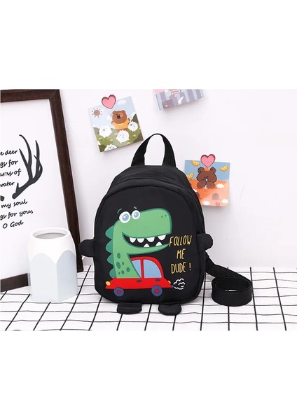 Karikatür Bebek Koşum Sırt Çantaları Sevimli Dinozor Anti-Kayıp Okul Çantaları Anaokulu Çocuk Kız Erkek Okul Çantası Yürümeye Başlayan Sırt Çantası (Yurt Dışından)