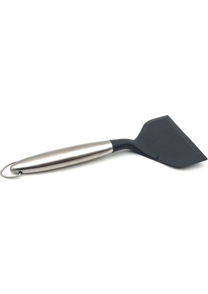 Yapışmaz Isıya Dayanıklı Gözleme Turner Için Silikon Spatula, Yumurta, Balık, Burger, Biftek, Omlet, Pizza (Gri) Için Pişirme Düz Geniş Kazıyıcı Flipper ile Tamagoyaki Spatula (Yurt Dışından)