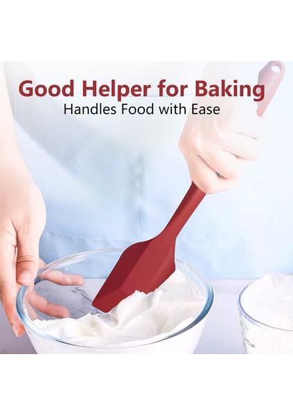 Isıya Dayanıklı Pişirme Için Kırmızı Silikon Spatula, 10.8 Inç Küçük Mutfak Spatula Silikon, Pişirme Için Esnek Kauçuk Spatula (Yurt Dışından) modelleri