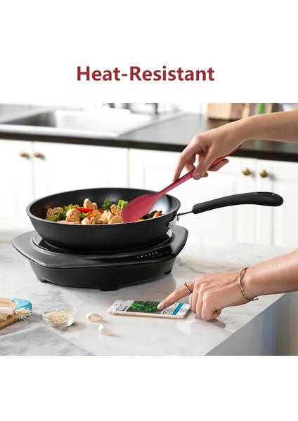 Isıya Dayanıklı Pişirme Için Kırmızı Silikon Spatula, 10.8 Inç Küçük Mutfak Spatula Silikon, Pişirme Için Esnek Kauçuk Spatula (Yurt Dışından) fırsatları