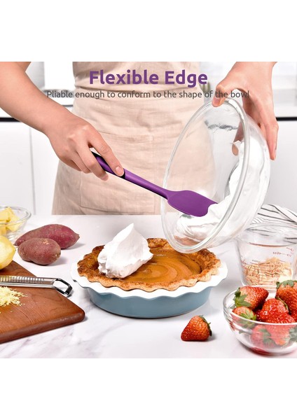 Isıya Dayanıklı Silikon Kaşık Spatula: 600°F Yüksek Isıya Dayanıklı 11.38 Inç Silikon Karıştırma Karıştırma Pişirme Kazıma Pişirme Kabı Kazıyıcı Yapışmaz Tencere Için Dikişsiz Yayı (Yurt Dışından) fırsatları
