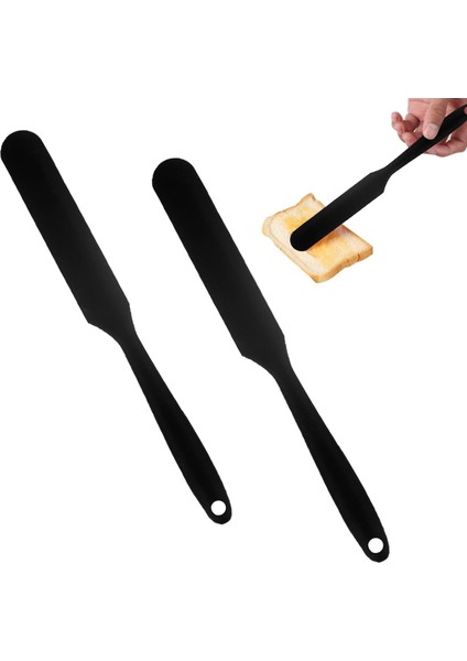 2 Parça Uzun Saplı Silikon Kavanoz Spatula Yapışmaz Kauçuk Kazıyıcı Kavanoz, Smoothie, Blender Için Silikon Kazıyıcı Pişirme Pişirme Karıştırma Karıştırma Çok Yönlü Mutfak Aleti (S (Yurt Dışından)