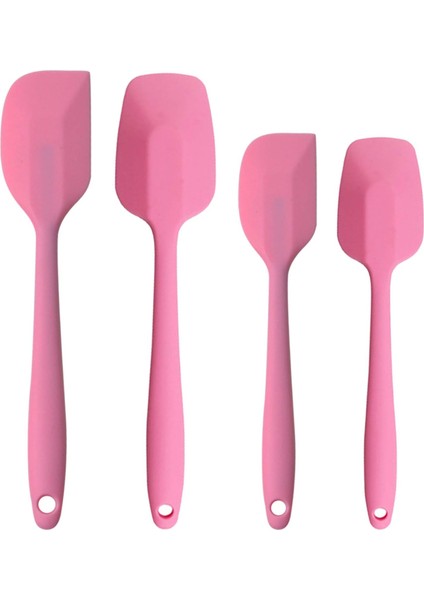 Silikon Spatula Seti, Kauçuk Kaşık Spatula Isıya Dayanıklı Kaşık Tek Parça Tasarım Dikişsiz Spatula Yapışmaz Kazıyıcılar Pişirme Karıştırma Aleti (Pembe) (Yurt Dışından) fiyatları