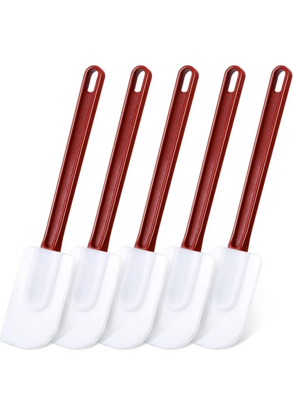 5'li Set Silikon Spatula Kauçuk Spatula Isıya Dayanıklı Silikon Spatula Mutfak Pişirme Için Yüksek Sıcaklık Ticari Silikon Spatula Karıştırma Kızartma Yayma Pişirme, Bulaşık Makine (Yurt Dışından)