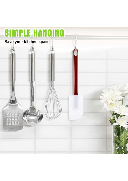 5'li Set Silikon Spatula Kauçuk Spatula Isıya Dayanıklı Silikon Spatula Mutfak Pişirme Için Yüksek Sıcaklık Ticari Silikon Spatula Karıştırma Kızartma Yayma Pişirme, Bulaşık Makine (Yurt Dışından)