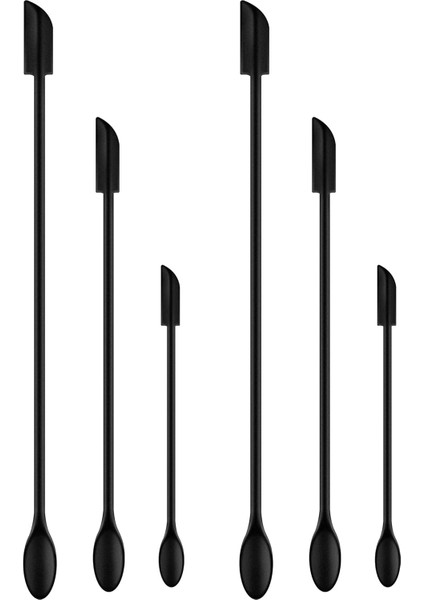 Mini Spatula Silikon Spatula 6'lı Set Küçük Makyaj Spatula, Mutfak Aletleri Pişirme Veya Kozmetik Için Mini Kavanoz Için Kauçuk Spatula Silikon, Yeniden Kullanılabilir Güzellik Spa (Yurt Dışından)