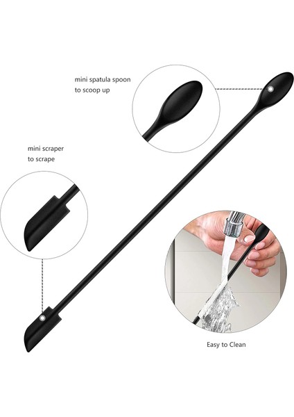 Mini Spatula Silikon Spatula 6'lı Set Küçük Makyaj Spatula, Mutfak Aletleri Pişirme Veya Kozmetik Için Mini Kavanoz Için Kauçuk Spatula Silikon, Yeniden Kullanılabilir Güzellik Spa (Yurt Dışından) fiyatları