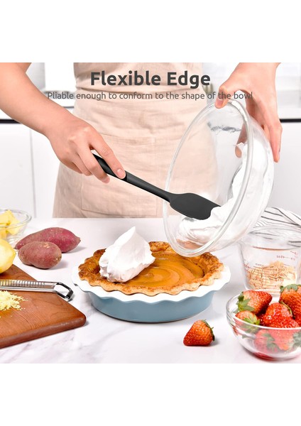 Isıya Dayanıklı Silikon Kaşık Spatula: 600°F Yüksek Isı Esnek 11.38 Inç Silikon Karıştırma Karıştırma Pişirme Kazıma Pişirme Kasesi Kazıyıcı Mutfak Için Dikişsiz Yayıcı Yapışmaz Te (Yurt Dışından) fırsatları